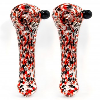 4.5" ColorCraft Frit Art Spoon Hand Pipe - 2ct [DH04]